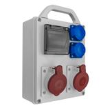 R-BOX 240R 4S,  2x16A/5p, 2x250V, puste okno