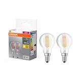 Lampa LED BASE Classic P40 4W/827 230V Filament szkło przezroczyste E14 FS2 OSRAM
