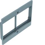 tehalit.VE-EE Płytka czołowa 2*50 do GBZ stal szary PA GBZWR27011 HAGER
