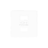 Simon 82 Pokrywa ładowarki 2xUSB biały