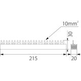 Szyna łączeniowa widełkowa 4P 12M 10mm2 S124F10 S12 4F-10 OPATÓWEK