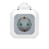 Przedłużacz 4x2P+Z (Schuko) ładowarka USB A+C Quick charge 1,4m H05VV-F 3x1,5mm2 szary OR-AE-13247(G