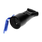 Bryzgoszczelne gniazdo gumowe proste IP44 czarne 16A 230V OR-AE-1370 ORNO