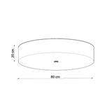 Sollux Plafon SKALA 80 biały SL.0813