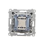 Simon 55 Przycisk zwierny /światło/ szybkozłączka Czarny mat