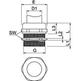 DŁAWIKI Z DŁUGIM GWIN.M50X1,5 MS