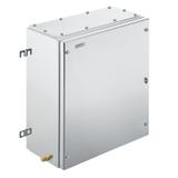 KTB MH 453815 S4E0 Metalowa obudowa iskrobezpieczna, 382 x 458 x 150 mm, element polerowany elektrolitycznie, Płytka kołnierzowa: Nie, 4 zawiasy i wkręty M6 o łbie sześc /1szt./ 1195000000 WEIDMÜLLER