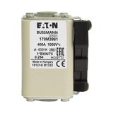 FUSE 400A 1000V 1*BKN/75 AR Wkładka szybka 400A AC 1000V rozmiar 1 43x61x74 mm aR I 170M3961 EATON