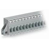 listwa przepustowa do p. drukowanych 16-bieg. szara raster 5 mm