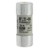 C22G20S Wkładka cylindryczna z wybijakiem 22x58 20A GG 690V C22G20S EATON