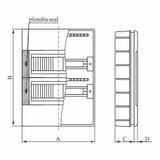 Rozdzielnica podtynkowa SRp-3x12 (N+PE) 2.7 OPATÓWEK