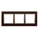Simon 54 Nature Ramka 3-krotna Nature-Drewno ZŁOTE WENGE IP20/IP44* (*IP44-należy zastosować zestaw uszczelek DUN3) DRN3/85 KONTAKT