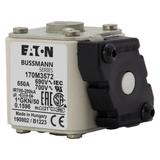 FUSE 550A 690V 1*GKN/50 AR UC Wkładka szybka 550A AC 690V rozmiar 1 45x59x51 mm aR, 170M3572 EATON