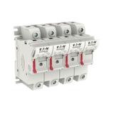 3 Pole 14x51 MFH Neon Indicator and Neut Podstawa wkł. cyl. 14x51 3p+1N 50A 690 Vac wskaźnik CH143DN