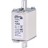 Wkładka topikowa NH do ochrony akumulatorów, magazynów energii DC NH00 gBat 125A 80V DC 004110083 ETI
