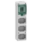 Rozdzielnica natynkowa 1x4 Mureva (dawna Kaedra) IP65 mgMRV-1-4-NT-T/3 3 otwory 65x85mm 13177 Schneider