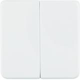 BERKER IP44 Klawisze do łącznika 2-klawiszowego biały 53155299 HAGER