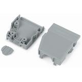 obudowa zabezpieczająca przewody 8-bieg. szara raster 5 mm