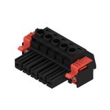 BVZ 7.62HP/05/180SF SN BK BX Wtyk PCB (złącze wiązki), 7.62 mm, Liczba biegunów: 5, Przyłącze z jarzmem /50szt./ 1930190000 WEIDMÜLLER