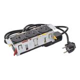 INCARA: DISQ'IN - 2X2P+Z / USB A+C - 2,0 M-CZARNY, Legrand