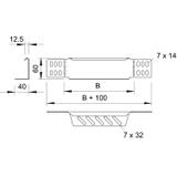 RWEB 610 FS
Kątownik redukcyjny/końcówka do korytka kablowego