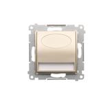 Simon 54 Oprawa oświetleniowa LED 230 V AC 1.1 W białe ciepłe 3100 K szłoty mat DOS.01/44 KONTAKT