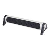 PRZEDŁUŻACZ PREMIUM, OBROTOWY, 5X2P+Z, BEZ PRZEWODU (WIELOGNIAZDOWY BLOK PRZENOŚNY) - BIAŁY/GRAFITOW