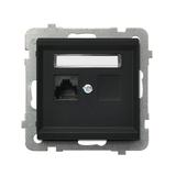 SONATA Gniazdo komputerowe pojedyncze, kat. 5e MMC - kolor czarny metalik