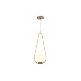 OPRAWA SUFITOWA CIKLOP, 7542, AC220-240V, 50/60Hz, 1*E27, IP20, ŚR. 20 cm, POJEDYNCZA, ZŁOTA