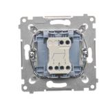 Simon 54 Łącznik świecznikowy do wersji IP44 10A 250V szybkozłączka biały *Posiada wkładkę uszczelniającą pod klawisze DU1W DW5B.01/11 KONTAKT