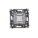Simon 55 Łącznik pojedynczy jednobiegunowy szybkozłączka Aluminium mat TW1.01/143 KONTAKT