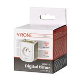 Elektroniczny programator czasowy z górnym wyświetlaczem LCD 230 VAC 3680W 16 punktów przełączenia D