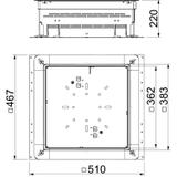 UZD165220/350-3, PUSZKA PODPODŁOGOWA
