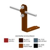 AN-10R/LA/-N Uchwyt kątowy prosty H=10cm Z-śruba /LA/