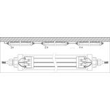 Oprawa DAMP PROOF LED COMPACT 1500 31W 3000K GR IP66