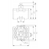 ROZŁĄCZNIK POKRĘTNY KU i VKA DO OŚKI  3P 160A