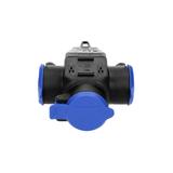 Rozgałęźnik bryzgoszczelny i odporny na uderzenia IP44 3x2P+Z (Schuko) 16A 230VAC OR-AE-1346(GS) ORN