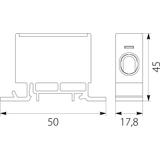 Złączka przelotowa ZP50 Cu-48.55 OPATÓWEK