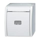 OCEAN Przycisk kołyskowy zwierny 1-biegunowy, Z zaciskiem N z dwoma niezależnymi stykami sygnalizacy