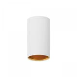 CHLOE GU10 IP20 tuba biała złota oczko nieregulowane