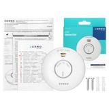 Bateryjny czujnik dymu, wbudowana bateria, żywotność sensora i baterii 10 lat