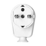 Wtyczka kątowa Uni-Schuko 16A, 230V, biała