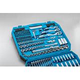 Zestaw narzędzi 222 szt. CrV, 1/4", 3/8", 1/2"