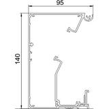 GAD UEL, Kanał podparapetowy, bez pokrywy