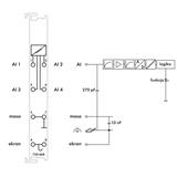 moduł 4AI 0-10V DC wejścia niesymetryczne WAGO