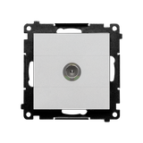Simon 55 Gniazdo antenowe TV pojedyncze Do instalacji indywidualnych Aluminium mat TAK1.01/143 KONTAKT