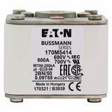 FUSE 800A 690V 2BN/50 AR UC Wkładka szybka 800A AC 690V rozmiar 2 61x77x51 mm aR IEC UL w 170M5414 E