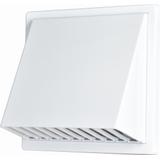 Wylot ścienny z okapem fi 100 biały