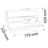 Nagrzewnica olejowa 20kW, zbiornik 19l, bez kółek