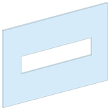 Rozdzielnice PrismaSet, płyta czołowa do EZC250 pionowo